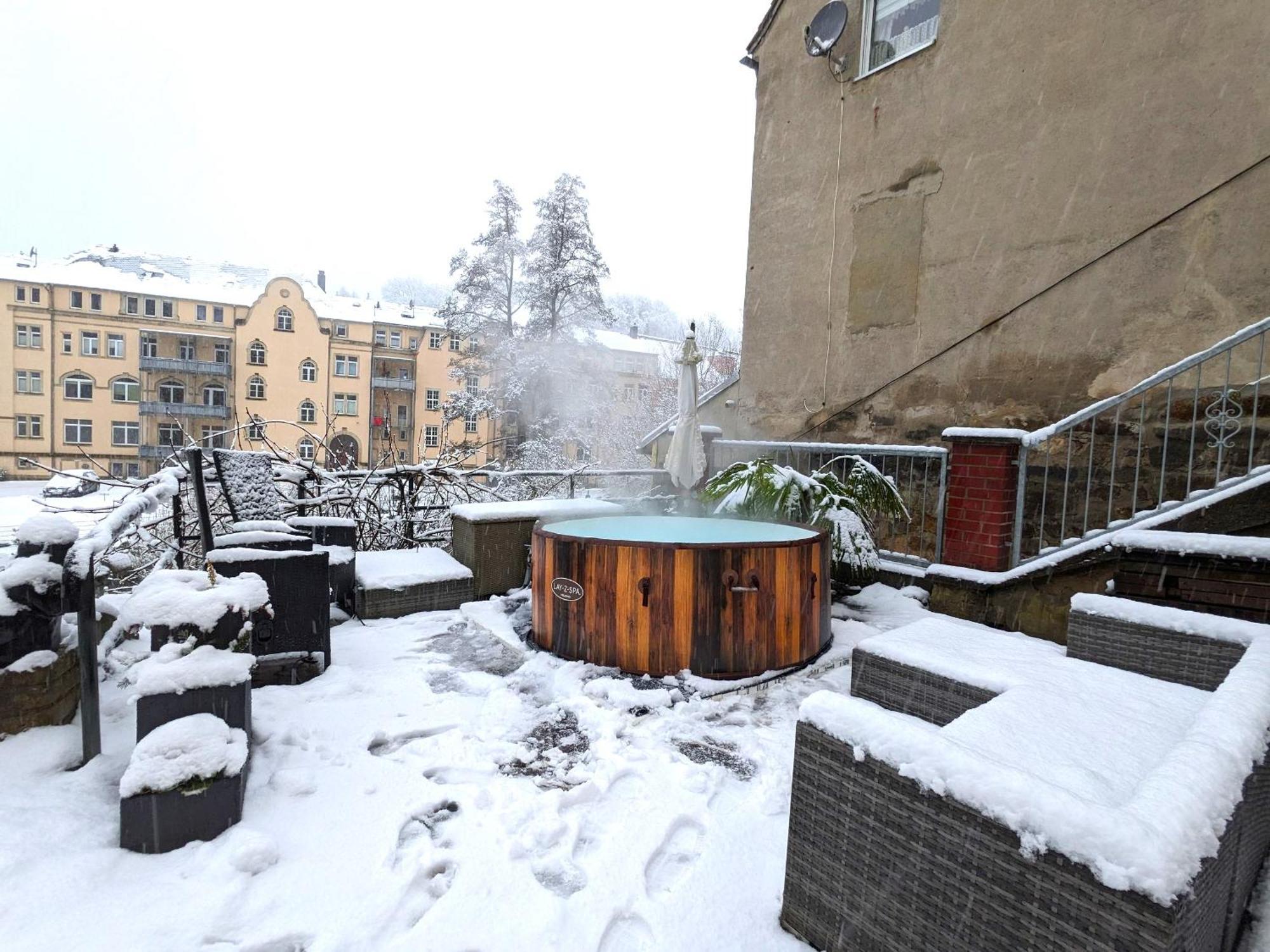 F1 - Urlaubsmagie - Helle Wohnung Mit Sauna & Pool & Whirlpool Sebnitz Zewnętrze zdjęcie