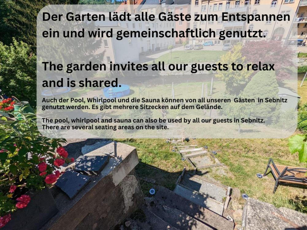 F1 - Urlaubsmagie - Helle Wohnung Mit Sauna & Pool & Whirlpool Sebnitz Zewnętrze zdjęcie