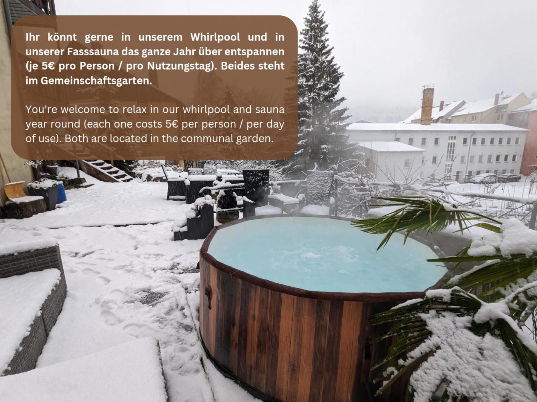 F1 - Urlaubsmagie - Helle Wohnung Mit Sauna & Pool & Whirlpool Sebnitz Zewnętrze zdjęcie